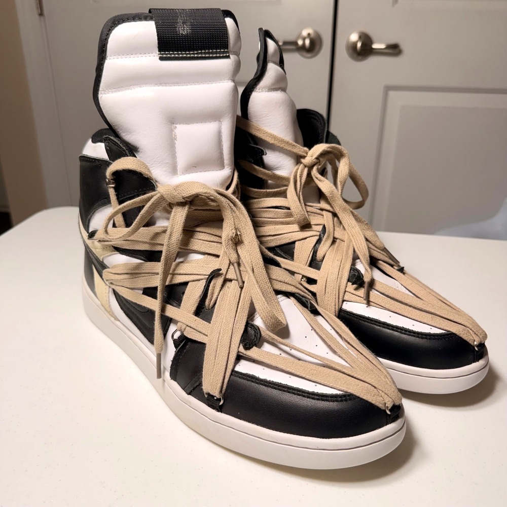 Vogal Stand Vogal 1 High Top Sneakers Black White Limited Edition Mens Size 13 - Picture 3 of 15